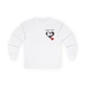 Long Sleeve Tee — "Love Is Love" Heart Photo Design