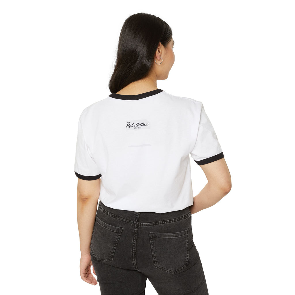 Copy of I  heart Democracy contrast sleeves neck T-Shirt