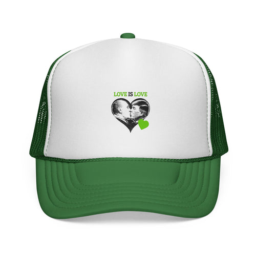 Green Heart, Love Is Love — Green Trump Kiss