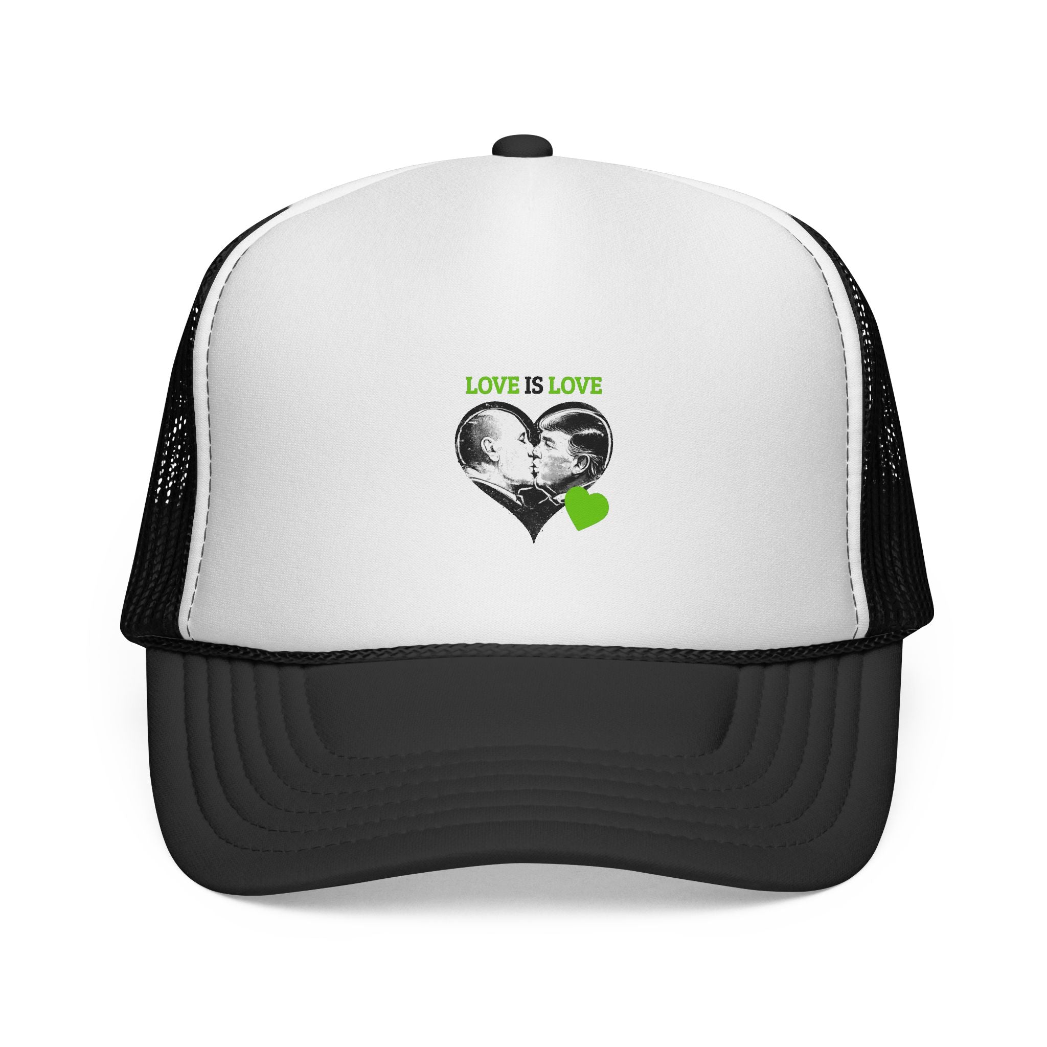 Green Heart, Love Is Love — Green Trump Kiss