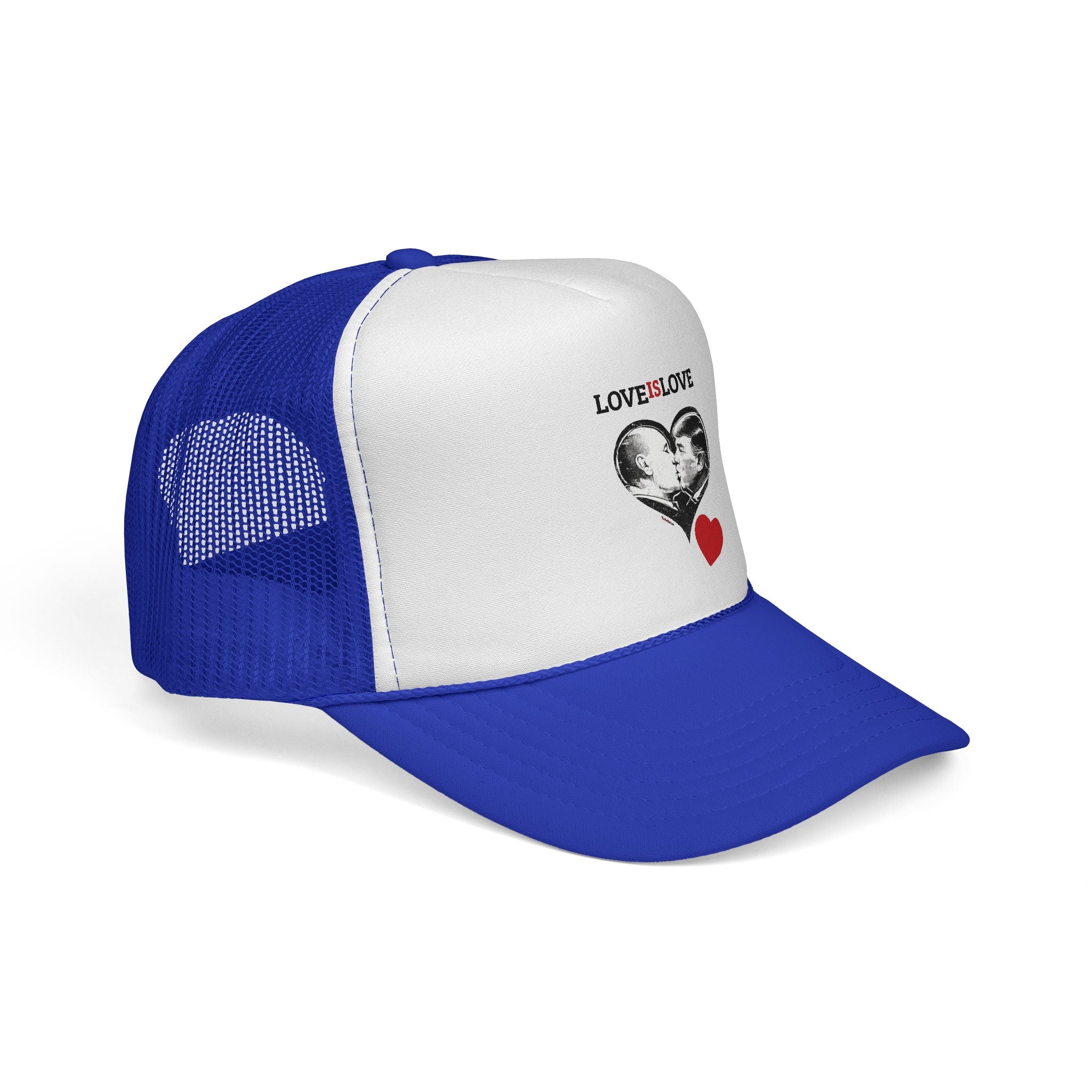 Red Trump Kiss -Love Is Love | Trucker Hat